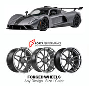 FORGED WHEELS RIMS for HENNESSEY VENOM F5 STEALTH SERIES 2021+

Custom forged wheels for Hennessey Venom F5 Stealth Series 2021+. Made-to-order monoblock, 2-piece and 3-piece rims in custom sizes, offsets, colors and finishes with guaranteed fitment.

We manufacture premium quality forged wheels rims for Hennessey Venom F5 Stealth Series 2021+ in any design, size, color.

THIS WHEEL DESIGN CAN BE CUSTOM-MADE FOR YOUR CAR IN ANY SIZE AND COLOR OPTIONS
Available in monoblock, 2-piece, 3-piece, duoblock, beadl