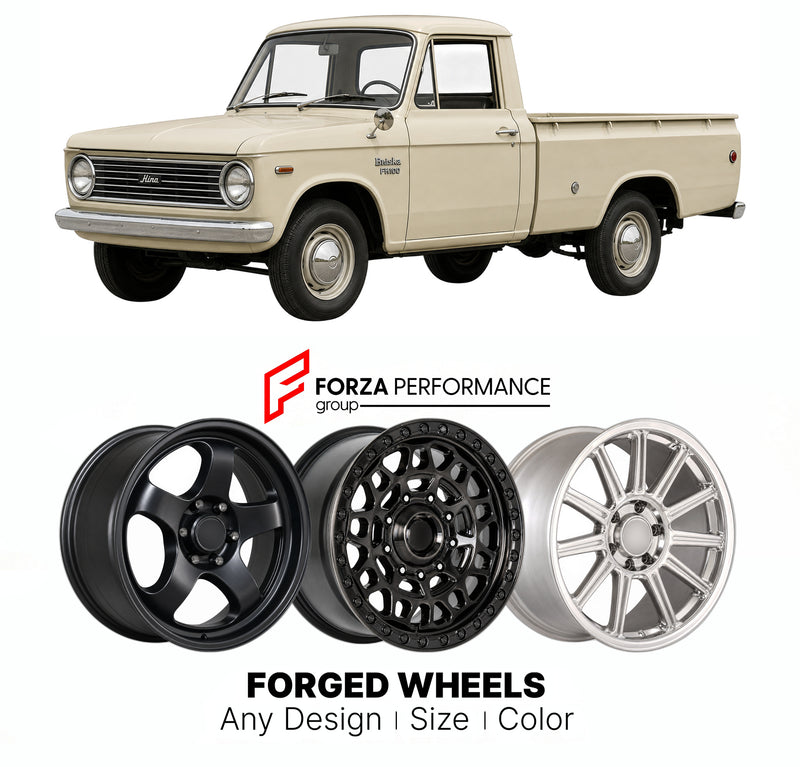 CUSTOM CLASSIC VINTAGE RESTOMOD RETRO OLD SCHOOL FORGED WHEELS RIMS for HINO BRISKA FH100 1965 - 1968