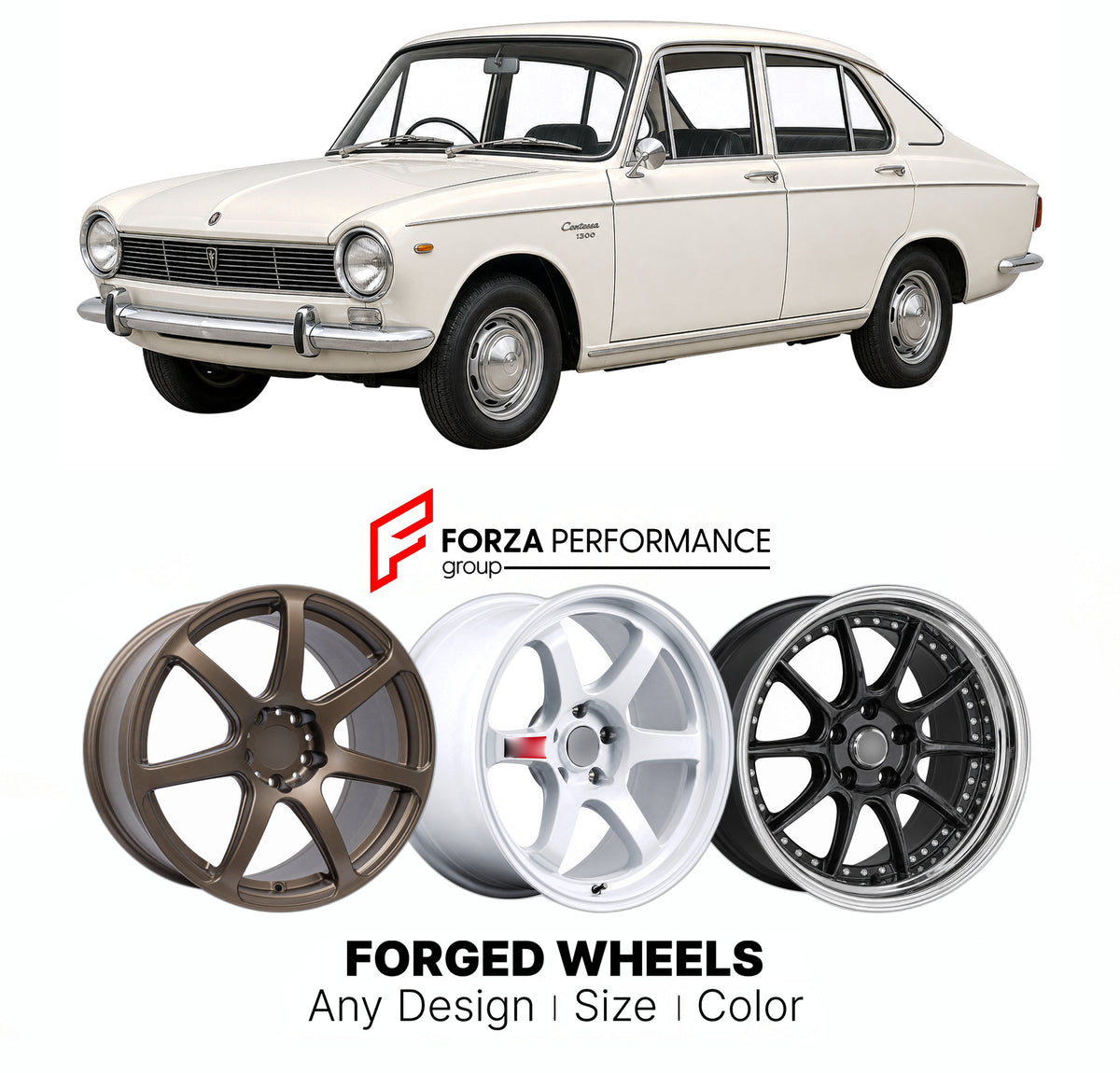 CUSTOM CLASSIC VINTAGE RESTOMOD RETRO OLD SCHOOL FORGED WHEELS RIMS for HINO CONTESSA 1300 PD100 PD300 1964 - 1967

Custom forged wheels for Hino Contessa 1300 PD100 PD300 1964 - 1967. Classic, vintage, restomod and retro JDM wheel designs made to order in custom sizes, offsets, colors and finishes with guaranteed fitment.

We manufacture premium quality forged wheels rims for Hino Contessa 1300 PD100 PD300 1964 - 1967 in any design, size, color.

JDM WHEEL DESIGNS: our Japanese collection for sports cars a