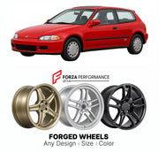 CUSTOM CLASSIC VINTAGE RESTOMOD RETRO OLD SCHOOL FORGED WHEELS RIMS for HONDA CIVIC SI SERIES V 1992 - 1995

Custom forged wheels for Honda Civic Si Series V 1992 - 1995. Classic, vintage, restomod and retro JDM wheel designs made to order in custom sizes, offsets, colors and finishes with guaranteed fitment.

We manufacture premium quality forged wheels rims for Honda Civic Si Series V 1992 - 1995 in any design, size, color.

JDM WHEEL DESIGNS: our Japanese collection for sports cars and coupes includes de