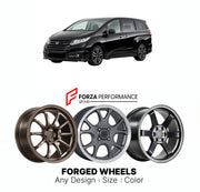 FORGED WHEELS RIMS for HONDA ODYSSEY RC1 RC2 RC4 2013 - 2021

Custom forged wheels for Honda Odyssey RC1 RC2 RC4 2013 - 2021. Made-to-order monoblock, 2-piece and 3-piece rims in custom sizes, offsets, colors and finishes with guaranteed fitment.

We manufacture premium quality forged wheels rims for Honda Odyssey RC1 RC2 RC4 2013 - 2021 in any design, size, color.

JDM WHEEL DESIGNS: our Japanese collection for hatchbacks, kei cars and MPVs includes designs inspired by Rays Volk Racing, Enkei, XXR, Rota, W