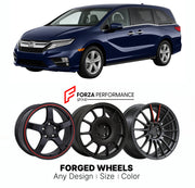 FORGED WHEELS RIMS for HONDA ODYSSEY RL6 2017 - 2020

Custom forged wheels for Honda Odyssey RL6 2017 - 2020. Made-to-order monoblock, 2-piece and 3-piece rims in custom sizes, offsets, colors and finishes with guaranteed fitment.

We manufacture premium quality forged wheels rims for Honda Odyssey RL6 2017 - 2020 in any design, size, color.

JDM WHEEL DESIGNS: our Japanese collection for hatchbacks, kei cars and MPVs includes designs inspired by Rays Volk Racing, Enkei, XXR, Rota, Work Wheels, Cosmis Racin
