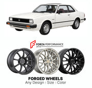 CUSTOM CLASSIC VINTAGE RESTOMOD RETRO OLD SCHOOL FORGED WHEELS RIMS for HONDA PRELUDE SN 1978 - 1982

Custom forged wheels for Honda Prelude SN 1978 - 1982. Classic, vintage, restomod and retro JDM wheel designs made to order in custom sizes, offsets, colors and finishes with guaranteed fitment.

We manufacture premium quality forged wheels rims for Honda Prelude SN 1978 - 1982 in any design, size, color.

JDM WHEEL DESIGNS: our Japanese collection for sports cars and coupes includes designs inspired by Ray
