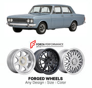 CUSTOM CLASSIC VINTAGE RESTOMOD RETRO OLD SCHOOL FORGED WHEELS RIMS for HUMBER SCEPTRE MK 3 1967 - 1976

Custom forged wheels for Humber Sceptre MK 3 1967 - 1976. Classic, vintage, restomod wheel designs made to order in custom sizes, offsets, colors and finishes.

We manufacture premium quality forged wheels rims for Humber Sceptre MK 3 1967 - 1976 in any design, size, color.

THIS WHEEL DESIGN CAN BE CUSTOM-MADE FOR YOUR CAR IN ANY SIZE AND COLOR OPTIONS
Available in monoblock, 2-piece, 3-piece, duoblock,