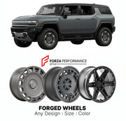 FORGED WHEELS RIMS for HUMMER EV SUV 2023 - 2024

Custom forged wheels for Hummer EV SUV 2023 - 2024. Made-to-order monoblock, 2-piece and 3-piece rims in custom sizes, offsets, colors and finishes with guaranteed fitment.

We manufacture premium quality forged wheels rims for Hummer EV SUV 2023 - 2024 in any design, size, color.

THIS WHEEL DESIGN CAN BE CUSTOM-MADE FOR YOUR CAR IN ANY SIZE AND COLOR OPTIONS
Available in monoblock, 2-piece, 3-piece, duoblock, beadlock
3D wheel renderings are provided accor