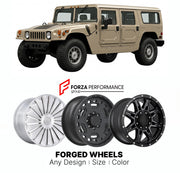 FORGED WHEELS RIMS for HUMMER H1 ALPHA 2004 - 2006

Custom forged wheels for Hummer H1 Alpha 2004 - 2006. Made-to-order monoblock, 2-piece and 3-piece rims in custom sizes, offsets, colors and finishes with guaranteed fitment.

We manufacture premium quality forged wheels rims for Hummer H1 Alpha 2004 - 2006 in any design, size, color.

THIS WHEEL DESIGN CAN BE CUSTOM-MADE FOR YOUR CAR IN ANY SIZE AND COLOR OPTIONS
Available in monoblock, 2-piece, 3-piece, duoblock, beadlock
3D wheel renderings are provided