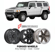 FORGED WHEELS RIMS for HUMMER H3 ADVENTURE 2006 - 2010

Custom forged wheels for Hummer H3 Adventure 2006 - 2010. Made-to-order monoblock, 2-piece and 3-piece rims in custom sizes, offsets, colors and finishes with guaranteed fitment.

We manufacture premium quality forged wheels rims for Hummer H3 Adventure 2006 - 2010 in any design, size, color.

THIS WHEEL DESIGN CAN BE CUSTOM-MADE FOR YOUR CAR IN ANY SIZE AND COLOR OPTIONS
Available in monoblock, 2-piece, 3-piece, duoblock, beadlock
3D wheel renderings 