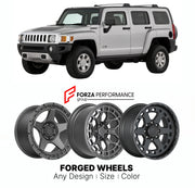 FORGED WHEELS RIMS for HUMMER H3 ALPHA 2006 - 2010

Custom forged wheels for Hummer H3 Alpha 2006 - 2010. Made-to-order monoblock, 2-piece and 3-piece rims in custom sizes, offsets, colors and finishes with guaranteed fitment.

We manufacture premium quality forged wheels rims for Hummer H3 Alpha 2006 - 2010 in any design, size, color.

THIS WHEEL DESIGN CAN BE CUSTOM-MADE FOR YOUR CAR IN ANY SIZE AND COLOR OPTIONS
Available in monoblock, 2-piece, 3-piece, duoblock, beadlock
3D wheel renderings are provided