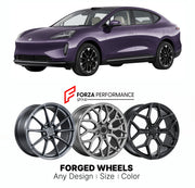 Custom forged wheels for Hyptec GAC Aion HT 2023+. Made-to-order monoblock, 2-piece and 3-piece wheels in custom sizes, offsets, colors and finishes with guaranteed vehicle fitment.

We manufacture premium quality forged wheels rims for Hyptec GAC Aion HT 2023+ in any design, size, color.

THIS WHEEL DESIGN CAN BE CUSTOM-MADE FOR YOUR CAR IN ANY SIZE AND COLOR OPTIONS
Available in monoblock, 2-piece, 3-piece, duoblock, beadlock
3D wheel renderings are provided according to the exact dimensions and specifica