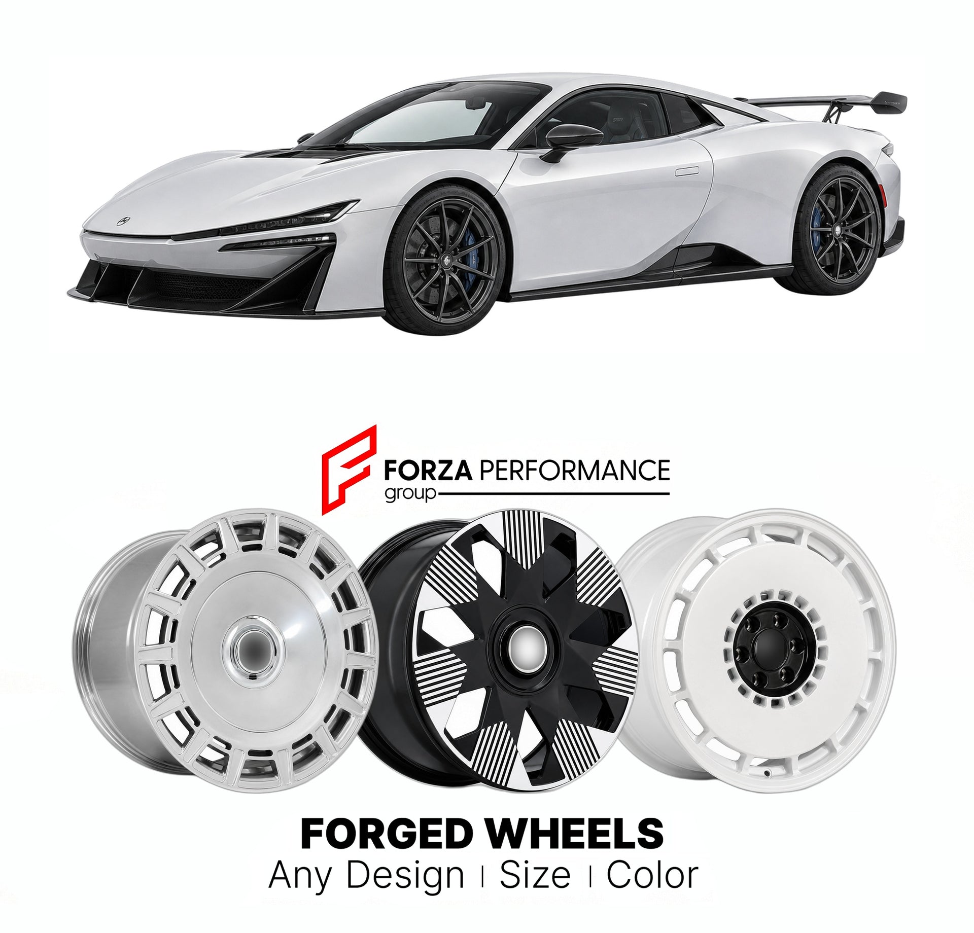 Custom forged wheels for Hyptec GAC Aion SSR 2023+. Made-to-order monoblock, 2-piece and 3-piece wheels in custom sizes, offsets, colors and finishes with guaranteed vehicle fitment.

We manufacture premium quality forged wheels rims for Hyptec GAC Aion SSR 2023+ in any design, size, color.

THIS WHEEL DESIGN CAN BE CUSTOM-MADE FOR YOUR CAR IN ANY SIZE AND COLOR OPTIONS
Available in monoblock, 2-piece, 3-piece, duoblock, beadlock
3D wheel renderings are provided according to the exact dimensions and specifi