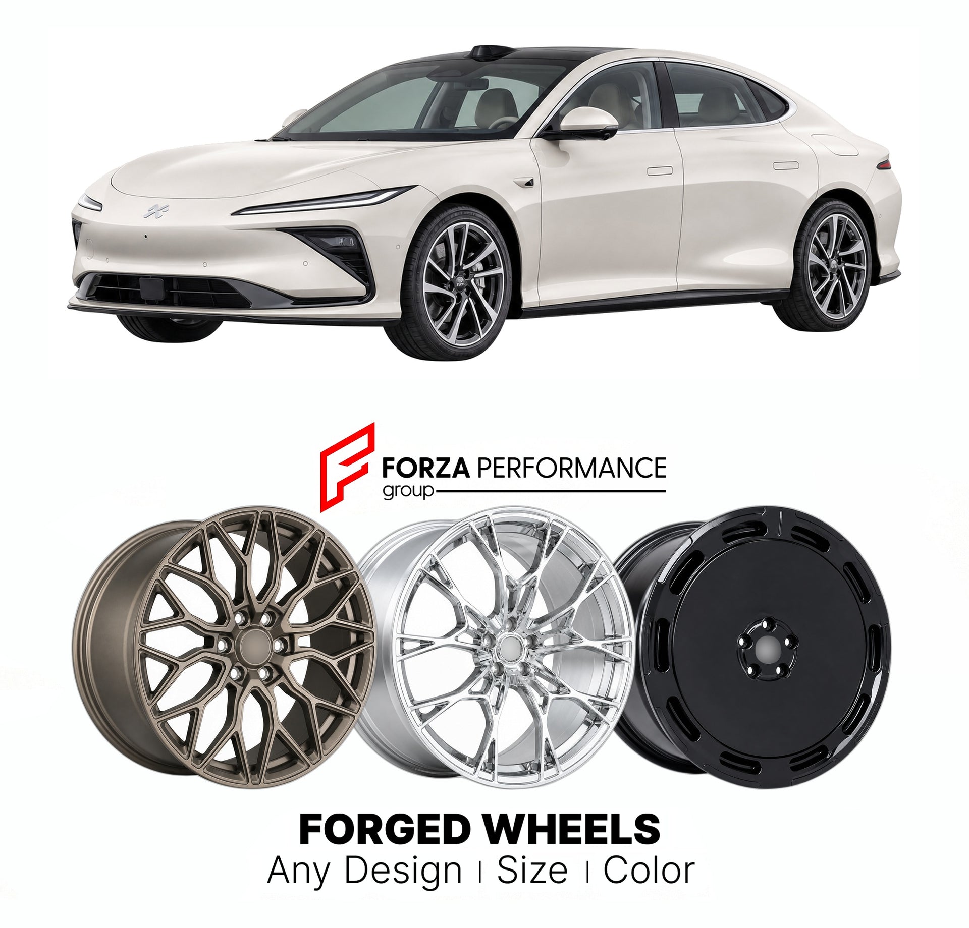 Custom forged wheels for IM Motors SAIC L6 2024+. Made-to-order monoblock, 2-piece and 3-piece wheels in custom sizes, offsets, colors and finishes with guaranteed vehicle fitment.

We manufacture premium quality forged wheels rims for IM Motors SAIC L6 2024+ in any design, size, color.

THIS WHEEL DESIGN CAN BE CUSTOM-MADE FOR YOUR CAR IN ANY SIZE AND COLOR OPTIONS
Available in monoblock, 2-piece, 3-piece, duoblock, beadlock
3D wheel renderings are provided according to the exact dimensions and specificati