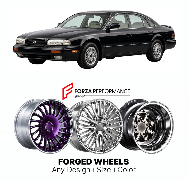 CUSTOM CLASSIC VINTAGE RESTOMOD RETRO OLD SCHOOL FORGED WHEELS RIMS for INFINITI J30 Y32 1992 - 1997
