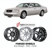 FORGED WHEELS RIMS for INFINITI M45 Y34 2002 - 2004

Custom forged wheels for Infiniti M45 Y34 2002 - 2004. Made-to-order monoblock, 2-piece and 3-piece rims in custom sizes, offsets, colors and finishes with guaranteed fitment.

We manufacture premium quality forged wheels rims for Infiniti M45 Y34 2002 - 2004 in any design, size, color.

JDM WHEEL DESIGNS: our Japanese collection for sports cars and coupes includes designs inspired by Rays Volk Racing, XXR, SSR, Enkei, Cosmis Racing, Rota, Liberty Walk, T