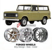 CUSTOM CLASSIC VINTAGE RESTOMOD RETRO OLD SCHOOL FORGED WHEELS RIMS for INTERNATIONAL HARVESTER 1000B 1967
Custom forged wheels for classic American muscle cars. Ideal for restomod builds, vintage restorations, and show cars. Deep dish and retro styling available.

We manufacture premium quality forged wheels rims for International Harvester 1000B 1967 in any design, size, color.

THIS WHEEL DESIGN CAN BE CUSTOM-MADE FOR YOUR CAR IN ANY SIZE AND COLOR OPTIONS
Available in monoblock, 2-piece, 3-piece, duoblo