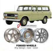 CUSTOM CLASSIC VINTAGE RESTOMOD RETRO OLD SCHOOL FORGED WHEELS RIMS for INTERNATIONAL HARVESTER 1000D 1969
Custom forged wheels for classic American muscle cars. Ideal for restomod builds, vintage restorations, and show cars. Deep dish and retro styling available.

We manufacture premium quality forged wheels rims for International Harvester 1000D 1969 in any design, size, color.

THIS WHEEL DESIGN CAN BE CUSTOM-MADE FOR YOUR CAR IN ANY SIZE AND COLOR OPTIONS
Available in monoblock, 2-piece, 3-piece, duoblo