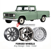CUSTOM CLASSIC VINTAGE RESTOMOD RETRO OLD SCHOOL FORGED WHEELS RIMS for INTERNATIONAL HARVESTER 1000 1970
Custom forged wheels for classic American muscle cars. Ideal for restomod builds, vintage restorations, and show cars. Deep dish and retro styling available.

We manufacture premium quality forged wheels rims for International Harvester 1000 1970 in any design, size, color.

THIS WHEEL DESIGN CAN BE CUSTOM-MADE FOR YOUR CAR IN ANY SIZE AND COLOR OPTIONS
Available in monoblock, 2-piece, 3-piece, duoblock