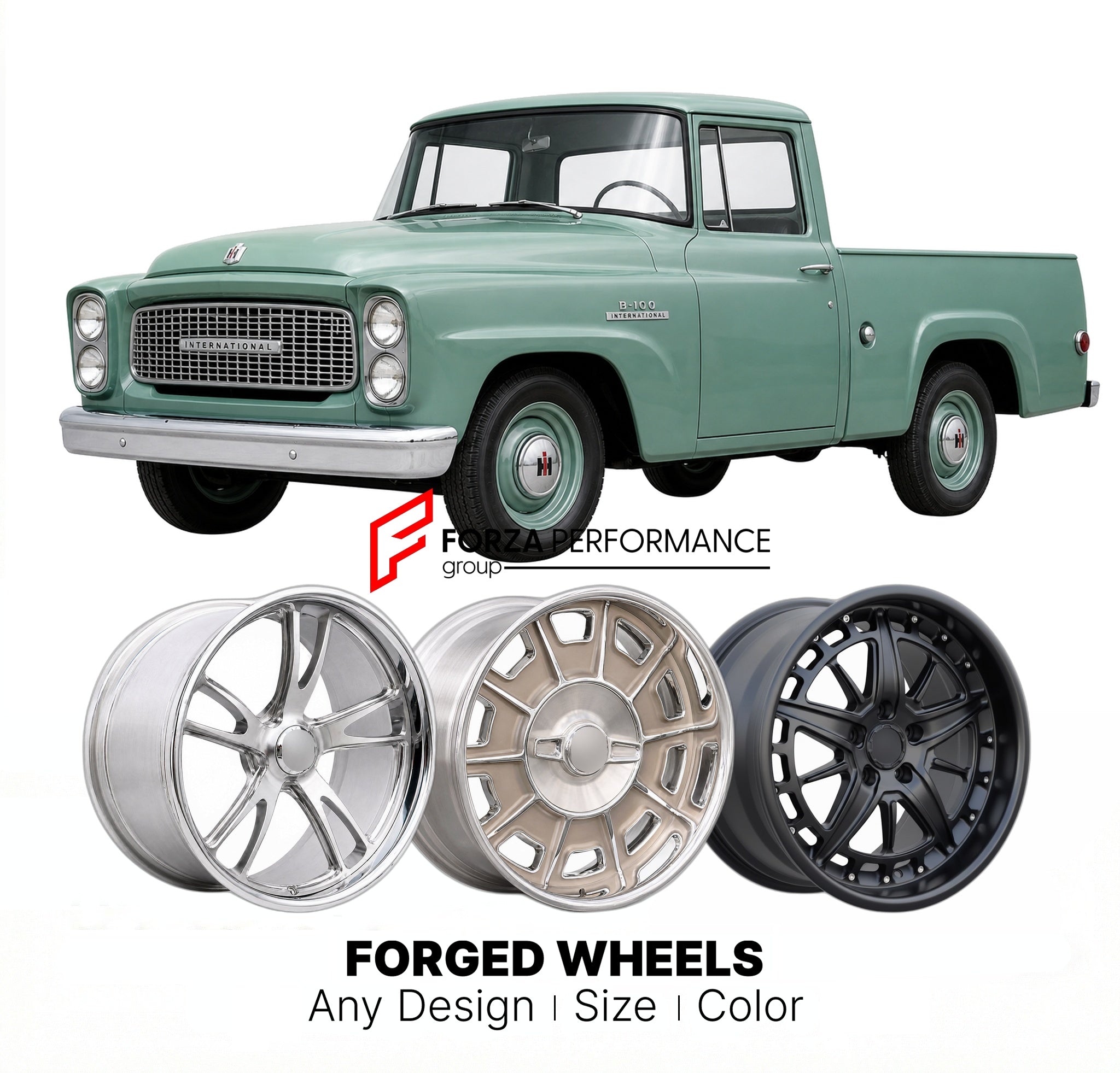 CUSTOM CLASSIC VINTAGE RESTOMOD RETRO OLD SCHOOL FORGED WHEELS RIMS fo