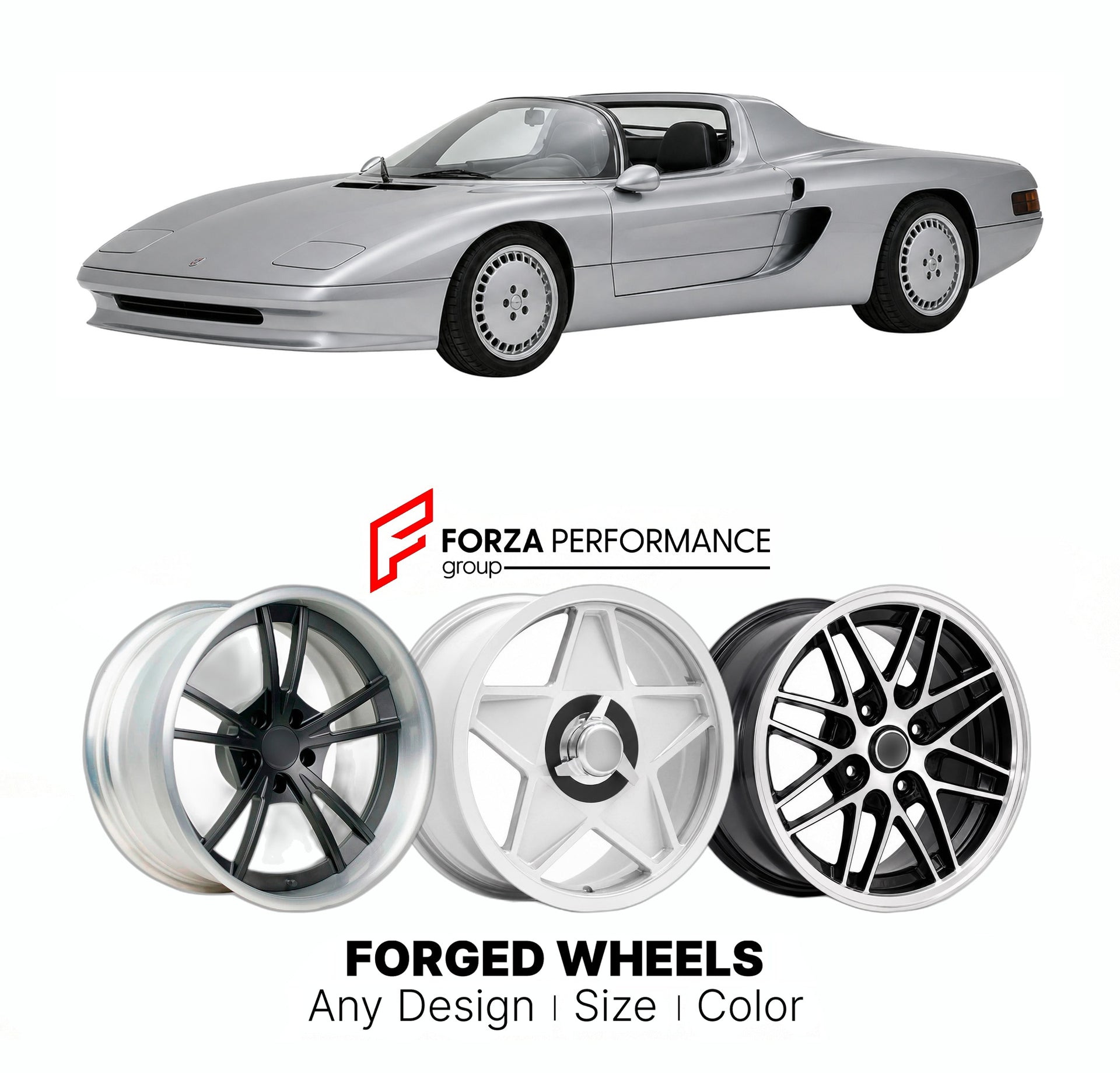 CUSTOM CLASSIC VINTAGE RESTOMOD RETRO OLD SCHOOL FORGED WHEELS RIMS for ISDERA SPYDER 033 1982 - 1983

Custom forged wheels for Isdera Spyder 033 1982 - 1983. Classic, vintage, restomod wheel designs made to order in custom sizes, offsets, colors and finishes.

We manufacture premium quality forged wheels rims for Isdera Spyder 033 1982 - 1983 in any design, size, color.

THIS WHEEL DESIGN CAN BE CUSTOM-MADE FOR YOUR CAR IN ANY SIZE AND COLOR OPTIONS
Available in monoblock, 2-piece, 3-piece, duoblock, beadl