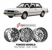 CUSTOM CLASSIC VINTAGE RESTOMOD RETRO OLD SCHOOL FORGED WHEELS RIMS for ISUZU ASKA JJ 1983 - 1989

Custom forged wheels for Isuzu Aska JJ 1983 - 1989. Classic, vintage, restomod and retro JDM wheel designs made to order in custom sizes, offsets, colors and finishes with guaranteed fitment.

We manufacture premium quality forged wheels rims for Isuzu Aska JJ 1983 - 1989 in any design, size, color.

JDM WHEEL DESIGNS: our Japanese collection for sedans and wagons includes designs inspired by Weds Kranze, Leon