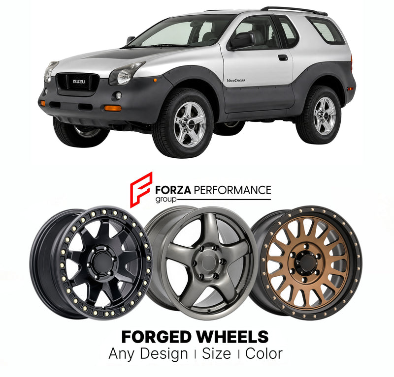 CUSTOM CLASSIC VINTAGE RESTOMOD RETRO OLD SCHOOL FORGED WHEELS RIMS for ISUZU VEHICROSS UGS 1997 - 2001