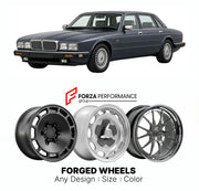 CUSTOM CLASSIC VINTAGE RESTOMOD RETRO OLD SCHOOL FORGED WHEELS RIMS for JAGUAR XJ40 XJ6 XJ12 1986 - 1994

Custom forged wheels for Jaguar XJ40 XJ6 XJ12 1986 - 1994. Classic, vintage, restomod wheel designs made to order in custom sizes, offsets, colors and finishes.

We manufacture premium quality forged wheels rims for Jaguar XJ40 XJ6 XJ12 1986 - 1994 in any design, size, color.

THIS WHEEL DESIGN CAN BE CUSTOM-MADE FOR YOUR CAR IN ANY SIZE AND COLOR OPTIONS
Available in monoblock, 2-piece, 3-piece, duoblo