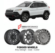 FORGED WHEELS RIMS for JEEP CHEROKEE TRAILHAWK 2014 - 2024

Custom forged wheels for Jeep Cherokee Trailhawk 2014 - 2024. Made-to-order monoblock, 2-piece and 3-piece rims in custom sizes, offsets, colors and finishes with guaranteed fitment.

We manufacture premium quality forged wheels rims for Jeep Cherokee Trailhawk 2014 - 2024 in any design, size, color.

THIS WHEEL DESIGN CAN BE CUSTOM-MADE FOR YOUR CAR IN ANY SIZE AND COLOR OPTIONS
Available in monoblock, 2-piece, 3-piece, duoblock, beadlock
3D wheel