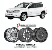 FORGED WHEELS RIMS for JEEP COMPASS LIMITED 2007+

Custom forged wheels for Jeep Compass Limited 2007+. Made-to-order monoblock, 2-piece and 3-piece rims in custom sizes, offsets, colors and finishes with guaranteed fitment.

We manufacture premium quality forged wheels rims for Jeep Compass Limited 2007+ in any design, size, color.

THIS WHEEL DESIGN CAN BE CUSTOM-MADE FOR YOUR CAR IN ANY SIZE AND COLOR OPTIONS
Available in monoblock, 2-piece, 3-piece, duoblock, beadlock
3D wheel renderings are provided ac