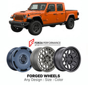 FORGED WHEELS RIMS for JEEP GLADIATOR MOJAVE 2020 - 2024

Custom forged wheels for Jeep Gladiator Mojave 2020 - 2024. Made-to-order monoblock, 2-piece and 3-piece rims in custom sizes, offsets, colors and finishes with guaranteed fitment.

We manufacture premium quality forged wheels rims for Jeep Gladiator Mojave 2020 - 2024 in any design, size, color.

THIS WHEEL DESIGN CAN BE CUSTOM-MADE FOR YOUR CAR IN ANY SIZE AND COLOR OPTIONS
Available in monoblock, 2-piece, 3-piece, duoblock, beadlock
3D wheel rende