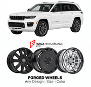 FORGED WHEELS RIMS for JEEP GRAND CHEROKEE 4XE WL 2021+

Custom forged wheels for Jeep Grand Cherokee 4xe WL 2021+. Made-to-order monoblock, 2-piece and 3-piece rims in custom sizes, offsets, colors and finishes with guaranteed fitment.

We manufacture premium quality forged wheels rims for Jeep Grand Cherokee 4xe WL 2021+ in any design, size, color.

THIS WHEEL DESIGN CAN BE CUSTOM-MADE FOR YOUR CAR IN ANY SIZE AND COLOR OPTIONS
Available in monoblock, 2-piece, 3-piece, duoblock, beadlock
3D wheel renderin
