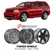 FORGED WHEELS RIMS for JEEP GRAND CHEROKEE SRT8 WK WK2 2006 - 2013

Custom forged wheels for Jeep Grand Cherokee SRT8 WK WK2 2006 - 2013. Made-to-order monoblock, 2-piece and 3-piece rims in custom sizes, offsets, colors and finishes with guaranteed fitment.

We manufacture premium quality forged wheels rims for Jeep Grand Cherokee SRT8 WK WK2 2006 - 2013 in any design, size, color.

THIS WHEEL DESIGN CAN BE CUSTOM-MADE FOR YOUR CAR IN ANY SIZE AND COLOR OPTIONS
Available in monoblock, 2-piece, 3-piece, duo