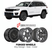 FORGED WHEELS RIMS for JEEP GRAND CHEROKEE TRAILHAWK 4XE WL 2021+

Custom forged wheels for Jeep Grand Cherokee Trailhawk 4xe WL 2021+. Made-to-order monoblock, 2-piece and 3-piece rims in custom sizes, offsets, colors and finishes with guaranteed fitment.

We manufacture premium quality forged wheels rims for Jeep Grand Cherokee Trailhawk 4xe WL 2021+ in any design, size, color.

THIS WHEEL DESIGN CAN BE CUSTOM-MADE FOR YOUR CAR IN ANY SIZE AND COLOR OPTIONS
Available in monoblock, 2-piece, 3-piece, duoblo