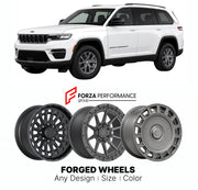FORGED WHEELS RIMS for JEEP GRAND CHEROKEE WL 2021+

Custom forged wheels for Jeep Grand Cherokee WL 2021+. Made-to-order monoblock, 2-piece and 3-piece rims in custom sizes, offsets, colors and finishes with guaranteed fitment.

We manufacture premium quality forged wheels rims for Jeep Grand Cherokee WL 2021+ in any design, size, color.

THIS WHEEL DESIGN CAN BE CUSTOM-MADE FOR YOUR CAR IN ANY SIZE AND COLOR OPTIONS
Available in monoblock, 2-piece, 3-piece, duoblock, beadlock
3D wheel renderings are provi