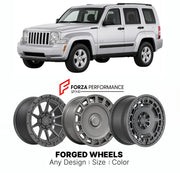 FORGED WHEELS RIMS for JEEP LIBERTY KK 2008 - 2012

Custom forged wheels for Jeep Liberty KK 2008 - 2012. Made-to-order monoblock, 2-piece and 3-piece rims in custom sizes, offsets, colors and finishes with guaranteed fitment.

We manufacture premium quality forged wheels rims for Jeep Liberty KK 2008 - 2012 in any design, size, color.

THIS WHEEL DESIGN CAN BE CUSTOM-MADE FOR YOUR CAR IN ANY SIZE AND COLOR OPTIONS
Available in monoblock, 2-piece, 3-piece, duoblock, beadlock
3D wheel renderings are provided