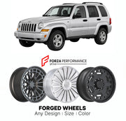 FORGED WHEELS RIMS for JEEP LIBERTY ROCKY MOUNTAIN EDITION KJ KK 2002 - 2012

Custom forged wheels for Jeep Liberty Rocky Mountain Edition KJ KK 2002 - 2012. Made-to-order monoblock, 2-piece and 3-piece rims in custom sizes, offsets, colors and finishes with guaranteed fitment.

We manufacture premium quality forged wheels rims for Jeep Liberty Rocky Mountain Edition KJ KK 2002 - 2012 in any design, size, color.

THIS WHEEL DESIGN CAN BE CUSTOM-MADE FOR YOUR CAR IN ANY SIZE AND COLOR OPTIONS
Available in mo