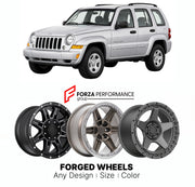 FORGED WHEELS RIMS for JEEP LIBERTY SPORT KJ KK 2002 - 2012

Custom forged wheels for Jeep Liberty Sport KJ KK 2002 - 2012. Made-to-order monoblock, 2-piece and 3-piece rims in custom sizes, offsets, colors and finishes with guaranteed fitment.

We manufacture premium quality forged wheels rims for Jeep Liberty Sport KJ KK 2002 - 2012 in any design, size, color.

THIS WHEEL DESIGN CAN BE CUSTOM-MADE FOR YOUR CAR IN ANY SIZE AND COLOR OPTIONS
Available in monoblock, 2-piece, 3-piece, duoblock, beadlock
3D wh