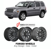 FORGED WHEELS RIMS for JEEP PATRIOT HIGH ALTITUDE MK 2007 - 2017

Custom forged wheels for Jeep Patriot High Altitude MK 2007 - 2017. Made-to-order monoblock, 2-piece and 3-piece rims in custom sizes, offsets, colors and finishes with guaranteed fitment.

We manufacture premium quality forged wheels rims for Jeep Patriot High Altitude MK 2007 - 2017 in any design, size, color.

THIS WHEEL DESIGN CAN BE CUSTOM-MADE FOR YOUR CAR IN ANY SIZE AND COLOR OPTIONS
Available in monoblock, 2-piece, 3-piece, duoblock,