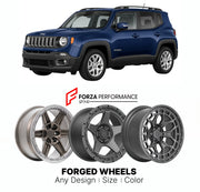 FORGED WHEELS RIMS for JEEP RENEGADE LIMITED BU 2015 - 2023

Custom forged wheels for Jeep Renegade Limited BU 2015 - 2023. Made-to-order monoblock, 2-piece and 3-piece rims in custom sizes, offsets, colors and finishes with guaranteed fitment.

We manufacture premium quality forged wheels rims for Jeep Renegade Limited BU 2015 - 2023 in any design, size, color.

THIS WHEEL DESIGN CAN BE CUSTOM-MADE FOR YOUR CAR IN ANY SIZE AND COLOR OPTIONS
Available in monoblock, 2-piece, 3-piece, duoblock, beadlock
3D wh