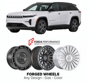 FORGED WHEELS RIMS for JEEP WAGONEER S 2024 - 2026

Custom forged wheels for Jeep Wagoneer S 2024 - 2026. Made-to-order monoblock, 2-piece and 3-piece rims in custom sizes, offsets, colors and finishes with guaranteed fitment.

We manufacture premium quality forged wheels rims for Jeep Wagoneer S 2024 - 2026 in any design, size, color.

THIS WHEEL DESIGN CAN BE CUSTOM-MADE FOR YOUR CAR IN ANY SIZE AND COLOR OPTIONS
Available in monoblock, 2-piece, 3-piece, duoblock, beadlock
3D wheel renderings are provided