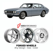 CUSTOM CLASSIC VINTAGE RESTOMOD RETRO OLD SCHOOL FORGED WHEELS RIMS for JENSEN FF 1966 - 1971

Custom forged wheels for Jensen FF 1966 - 1971. Classic, vintage, restomod wheel designs made to order in custom sizes, offsets, colors and finishes.

We manufacture premium quality forged wheels rims for Jensen FF 1966 - 1971 in any design, size, color.

THIS WHEEL DESIGN CAN BE CUSTOM-MADE FOR YOUR CAR IN ANY SIZE AND COLOR OPTIONS
Available in monoblock, 2-piece, 3-piece, duoblock, beadlock
3D wheel renderings 