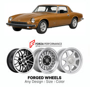 CUSTOM CLASSIC VINTAGE RESTOMOD RETRO OLD SCHOOL FORGED WHEELS RIMS for JENSEN HEALEY 1972 - 1976

Custom forged wheels for Jensen Healey 1972 - 1976. Classic, vintage, restomod wheel designs made to order in custom sizes, offsets, colors and finishes.

We manufacture premium quality forged wheels rims for Jensen Healey 1972 - 1976 in any design, size, color.

THIS WHEEL DESIGN CAN BE CUSTOM-MADE FOR YOUR CAR IN ANY SIZE AND COLOR OPTIONS
Available in monoblock, 2-piece, 3-piece, duoblock, beadlock
3D wheel