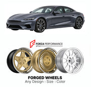 FORGED WHEELS RIMS for KARMA GS-6 GSE-6 2021 - 2022

Custom forged wheels for Karma GS-6 GSe-6 2021 - 2022. Made-to-order monoblock, 2-piece and 3-piece rims in custom sizes, offsets, colors and finishes with guaranteed fitment.

We manufacture premium quality forged wheels rims for Karma GS-6 GSe-6 2021 - 2022 in any design, size, color.

THIS WHEEL DESIGN CAN BE CUSTOM-MADE FOR YOUR CAR IN ANY SIZE AND COLOR OPTIONS
Available in monoblock, 2-piece, 3-piece, duoblock, beadlock
3D wheel renderings are provi