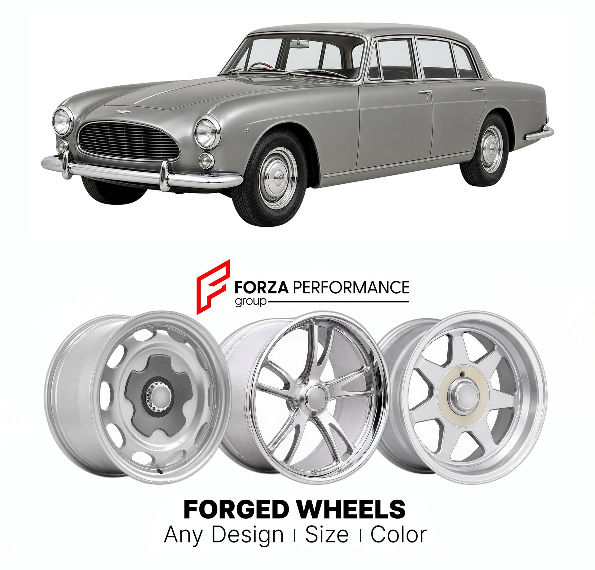 CUSTOM CLASSIC VINTAGE RESTOMOD RETRO OLD SCHOOL FORGED WHEELS RIMS for LAGONDA RAPIDE 1961 - 1964

Custom forged wheels for Lagonda Rapide 1961 - 1964. Classic, vintage, restomod wheel designs made to order in custom sizes, offsets, colors and finishes.

We manufacture premium quality forged wheels rims for Lagonda Rapide 1961 - 1964 in any design, size, color.

THIS WHEEL DESIGN CAN BE CUSTOM-MADE FOR YOUR CAR IN ANY SIZE AND COLOR OPTIONS
Available in monoblock, 2-piece, 3-piece, duoblock, beadlock
3D wh