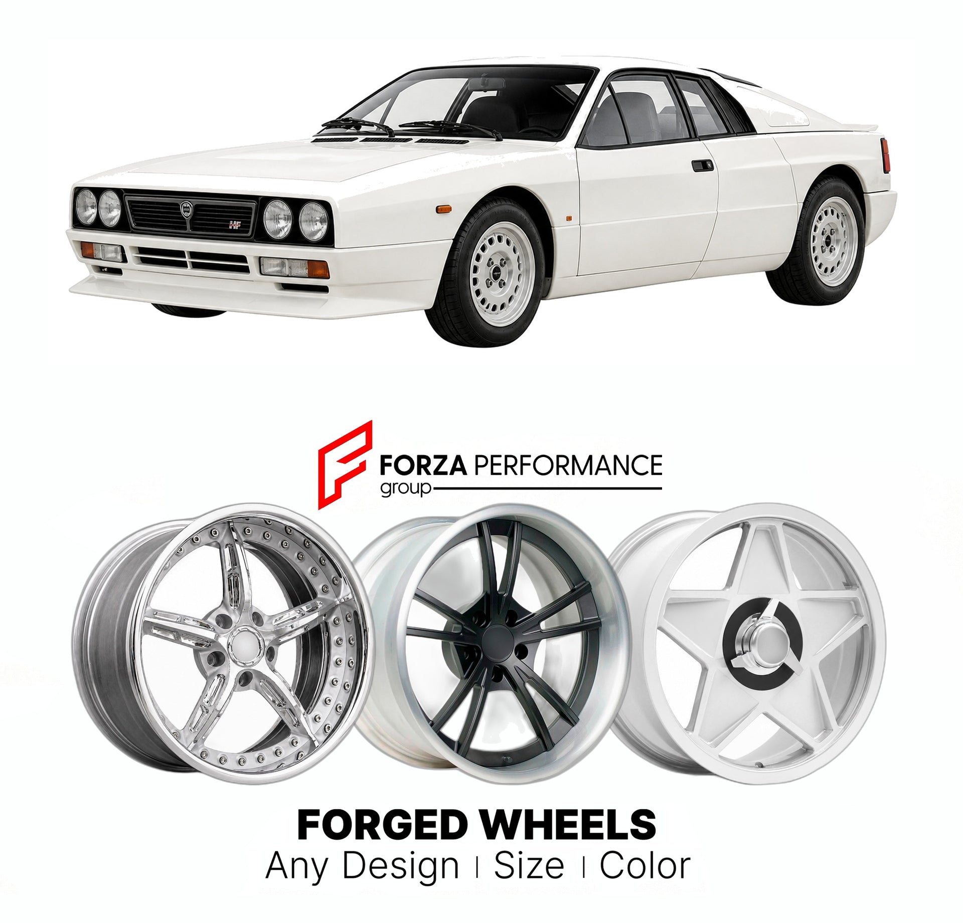 CUSTOM CLASSIC VINTAGE RESTOMOD RETRO OLD SCHOOL FORGED WHEELS RIMS for LANCIA 037 GROUP B HOMOLOGATION 1982 - 1983

Custom forged wheels for Lancia 037 Group B Homologation 1982 - 1983. Classic, vintage, restomod wheel designs made to order in custom sizes, offsets, colors and finishes.

We manufacture premium quality forged wheels rims for Lancia 037 Group B Homologation 1982 - 1983 in any design, size, color.

THIS WHEEL DESIGN CAN BE CUSTOM-MADE FOR YOUR CAR IN ANY SIZE AND COLOR OPTIONS
Available in mo