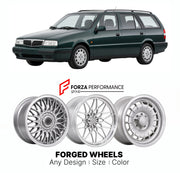 CUSTOM CLASSIC VINTAGE RESTOMOD RETRO OLD SCHOOL FORGED WHEELS RIMS for LANCIA DEDRA STATION WAGON 1994 - 1999

Custom forged wheels for Lancia Dedra Station Wagon 1994 - 1999. Classic, vintage, restomod wheel designs made to order in custom sizes, offsets, colors and finishes.

We manufacture premium quality forged wheels rims for Lancia Dedra Station Wagon 1994 - 1999 in any design, size, color.

THIS WHEEL DESIGN CAN BE CUSTOM-MADE FOR YOUR CAR IN ANY SIZE AND COLOR OPTIONS
Available in monoblock, 2-piec