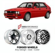 CUSTOM CLASSIC VINTAGE RESTOMOD RETRO OLD SCHOOL FORGED WHEELS RIMS for LANCIA DELTA HF 4WD 1986 - 1987

Custom forged wheels for Lancia Delta HF 4WD 1986 - 1987. Classic, vintage, restomod wheel designs made to order in custom sizes, offsets, colors and finishes.

We manufacture premium quality forged wheels rims for Lancia Delta HF 4WD 1986 - 1987 in any design, size, color.

THIS WHEEL DESIGN CAN BE CUSTOM-MADE FOR YOUR CAR IN ANY SIZE AND COLOR OPTIONS
Available in monoblock, 2-piece, 3-piece, duoblock,