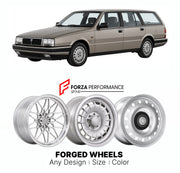 CUSTOM CLASSIC VINTAGE RESTOMOD RETRO OLD SCHOOL FORGED WHEELS RIMS for LANCIA THEMA STATION WAGON 1986 - 1994

Custom forged wheels for Lancia Thema Station Wagon 1986 - 1994. Classic, vintage, restomod wheel designs made to order in custom sizes, offsets, colors and finishes.

We manufacture premium quality forged wheels rims for Lancia Thema Station Wagon 1986 - 1994 in any design, size, color.

THIS WHEEL DESIGN CAN BE CUSTOM-MADE FOR YOUR CAR IN ANY SIZE AND COLOR OPTIONS
Available in monoblock, 2-piec