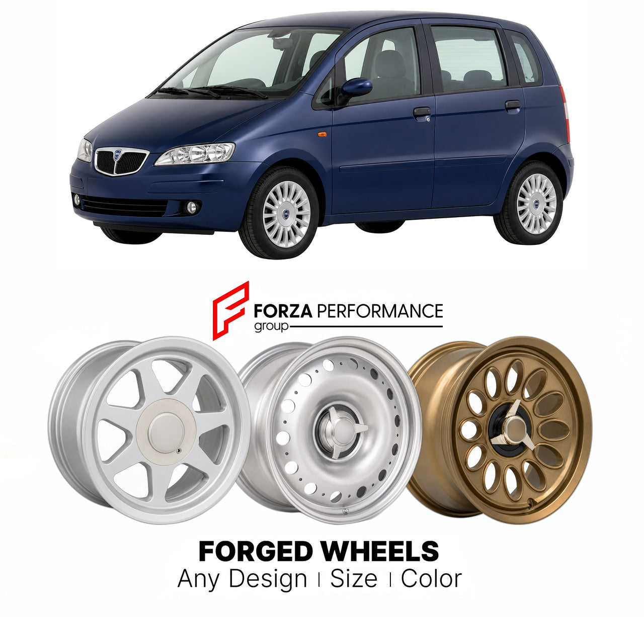 CUSTOM CLASSIC VINTAGE RESTOMOD RETRO OLD SCHOOL FORGED WHEELS RIMS for LANCIA TYPE 840 1995 - 2003

Custom forged wheels for Lancia Type 840 1995 - 2003. Classic, vintage, restomod wheel designs made to order in custom sizes, offsets, colors and finishes.

We manufacture premium quality forged wheels rims for Lancia Type 840 1995 - 2003 in any design, size, color.

THIS WHEEL DESIGN CAN BE CUSTOM-MADE FOR YOUR CAR IN ANY SIZE AND COLOR OPTIONS
Available in monoblock, 2-piece, 3-piece, duoblock, beadlock
3D