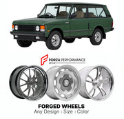 CUSTOM CLASSIC VINTAGE RESTOMOD RETRO OLD SCHOOL FORGED WHEELS RIMS for LAND ROVER RANGE ROVER CLASSIC 3.5 V8 EFI 1985 - 1990

Custom forged wheels for Land Rover Range Rover Classic 3.5 V8 EFI 1985 - 1990. Classic, vintage, restomod wheel designs made to order in custom sizes, offsets, colors and finishes.

We manufacture premium quality forged wheels rims for Land Rover Range Rover Classic 3.5 V8 EFI 1985 - 1990 in any design, size, color.

THIS WHEEL DESIGN CAN BE CUSTOM-MADE FOR YOUR CAR IN ANY SIZE AND