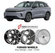 Custom forged wheels for Leapmotor C10 2024+. Made-to-order monoblock, 2-piece and 3-piece wheels in custom sizes, offsets, colors and finishes with guaranteed vehicle fitment.

We manufacture premium quality forged wheels rims for Leapmotor C10 2024+ in any design, size, color.

THIS WHEEL DESIGN CAN BE CUSTOM-MADE FOR YOUR CAR IN ANY SIZE AND COLOR OPTIONS
Available in monoblock, 2-piece, 3-piece, duoblock, beadlock
3D wheel renderings are provided according to the exact dimensions and specifications requ