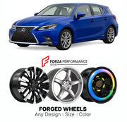FORGED WHEELS RIMS for LEXUS CT A10 FACELIFT 2018 - 2022

Custom forged wheels for Lexus CT A10 Facelift 2018 - 2022. Made-to-order monoblock, 2-piece and 3-piece rims in custom sizes, offsets, colors and finishes with guaranteed fitment.

We manufacture premium quality forged wheels rims for Lexus CT A10 Facelift 2018 - 2022 in any design, size, color.

JDM WHEEL DESIGNS: our Japanese collection for hatchbacks, kei cars and MPVs includes designs inspired by Rays Volk Racing, Enkei, XXR, Rota, Work Wheels, 